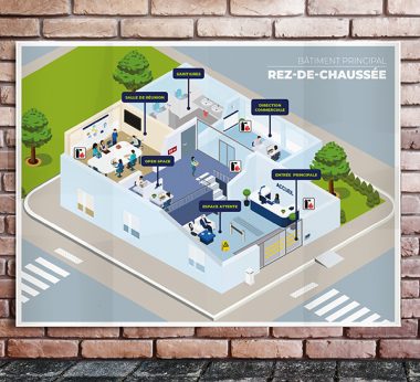 Réalisation de plan d'accès d'établissement recevant du public